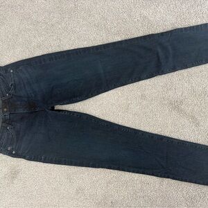 AG Adriano Goldschmied Dark Blue Straight Leg Jeans